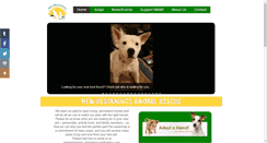 Desktop Screenshot of newbeginningsanimalrescue.net